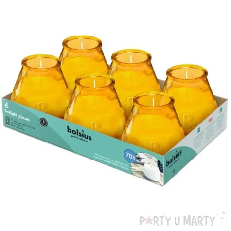 swieca ogrodowa twilight zolta bolsius 104 96 mm 70h