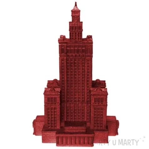 swieca palac kultury xxl czerwony metalik candellana