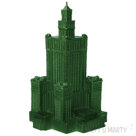 swieca palac kultury xxl zielony metalik candellana