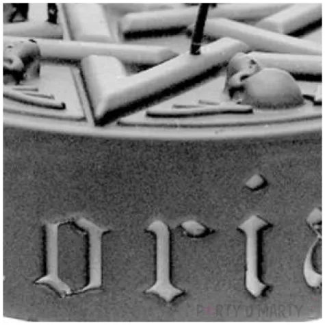 swieca pentagram xl stalowy metalik candellana