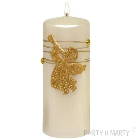 swieca pienkowa aniol rafael perlowa adpal 150 58 mm