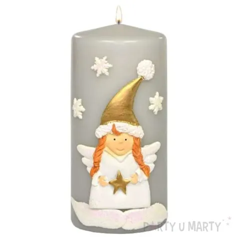 swieca pienkowa aniolek szara adpal 150 70 mm