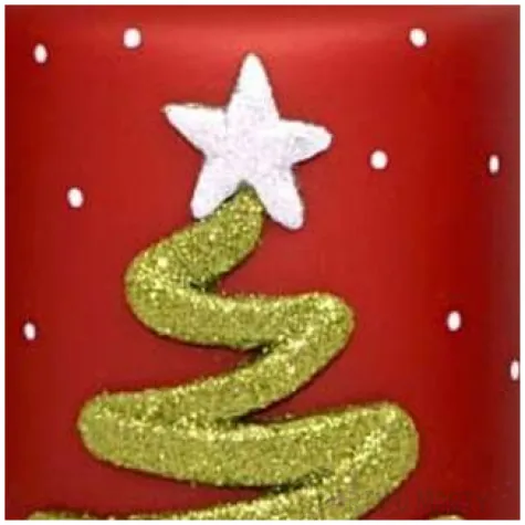 swieca pienkowa choinka magiczna czerwona adpal 100 70 mm