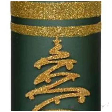 swieca pienkowa choinka zielona adpal 150 70 mm