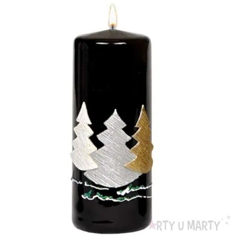 swieca pienkowa choinki czarna adpal 150 58 mm