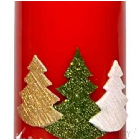 swieca pienkowa choinki czerwona adpal 120 58 mm