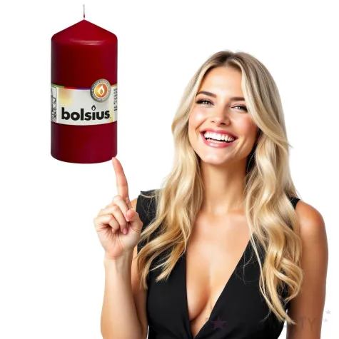 swieca pienkowa classic bordowa bolsius 120 58 mm