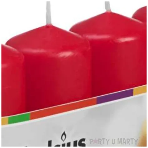 swieca pienkowa classic czerwona bolsius 60 40mm