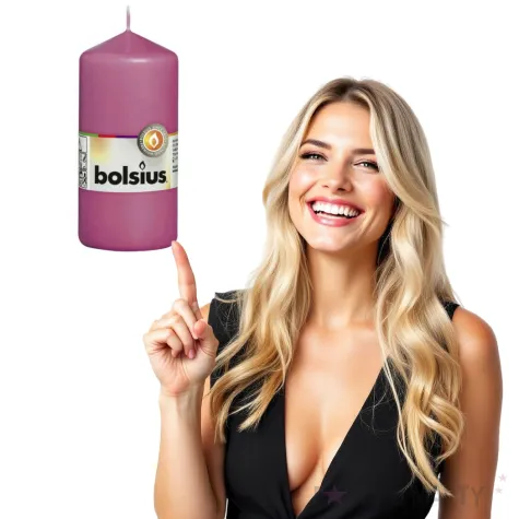 swieca pienkowa classic fuksja bolsius 120 58 mm