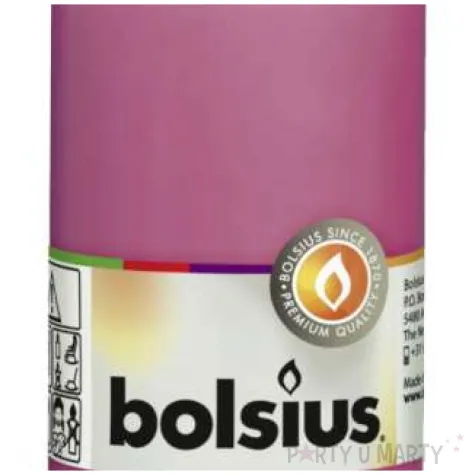swieca pienkowa classic fuksja bolsius 120 58 mm