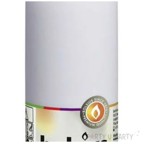 swieca pienkowa classic long biala bolsius 150 58mm