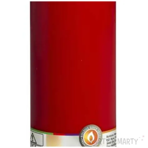 swieca pienkowa classic long czerwona bolsius 200 68mm