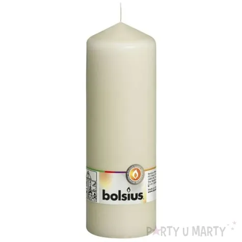 swieca pienkowa classic long kremowa bolsius 200 68mm