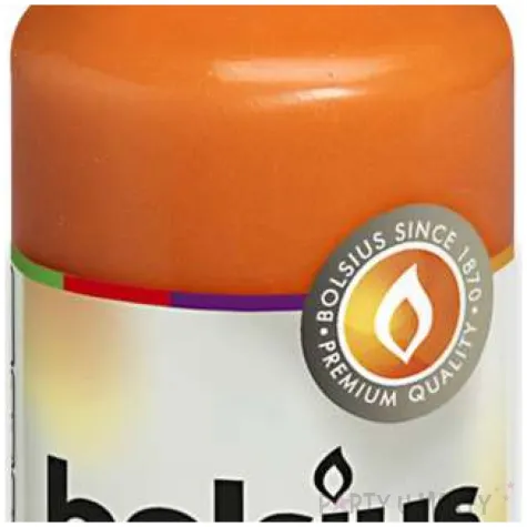 swieca pienkowa classic pomaranczowa bolsius 80 48mm