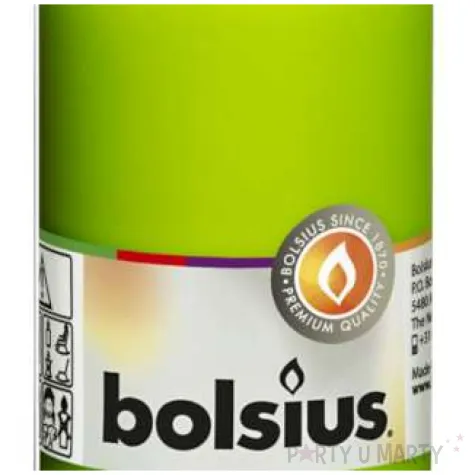 swieca pienkowa classic zielone jabluszko bolsius 120 58 mm