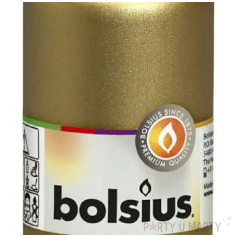 swieca pienkowa classic zlota bolsius 120 58 mm