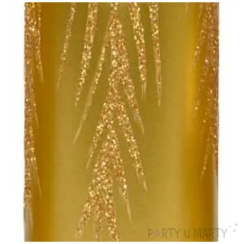 swieca pienkowa galazki swierku zlota adpal 120 58 mm