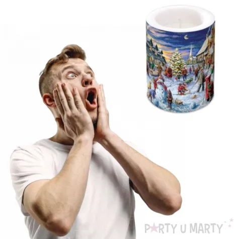 swieca pienkowa jarmark bozonarodzeniowy paw 120 100mm