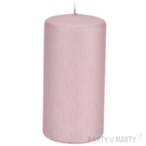 swieca pienkowa karbowana jasno rozowa 120 mm ravi