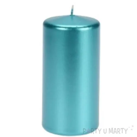 swieca pienkowa metalik niebieska 120 mm ravi