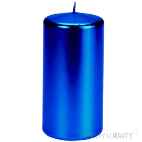 swieca pienkowa metalik niebieska ciemna 120 mm ravi