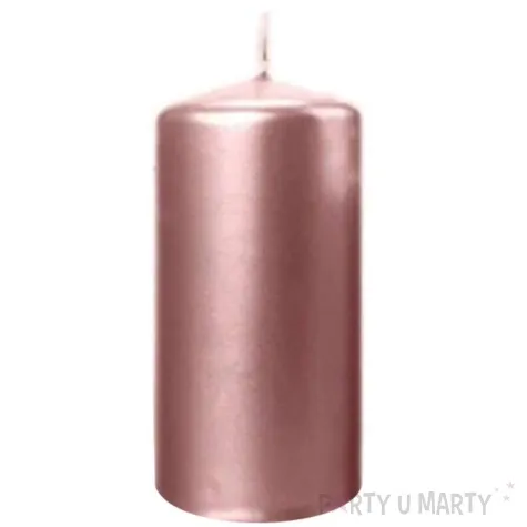 swieca pienkowa metalik rozowe zloto 120 mm ravi