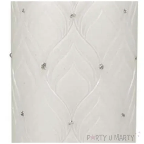 swieca pienkowa pawie oczka biala 130 mm ravi