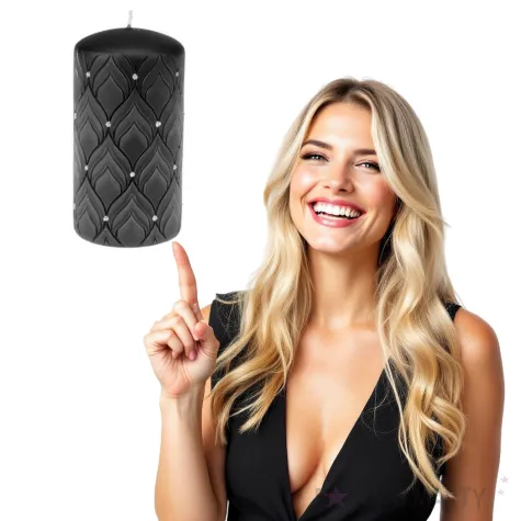 swieca pienkowa pawie oczka czarna 130 mm ravi