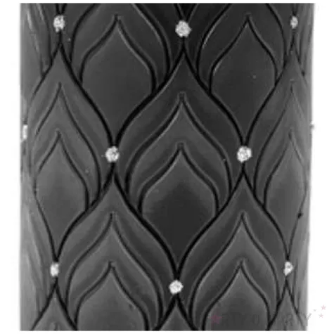 swieca pienkowa pawie oczka czarna 130 mm ravi