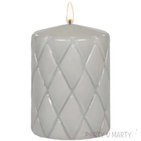 swieca pienkowa pikowana lakierowana szara adpal 100 70 mm