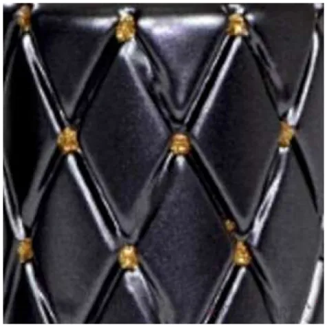 swieca pienkowa pikowana metaliczna czarna adpal 100 70 mm