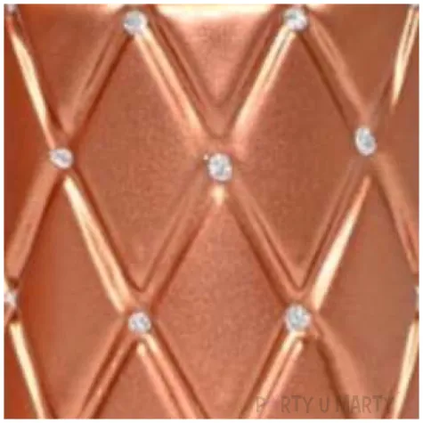 swieca pienkowa pikowana metaliczna miedziana adpal 100 70 mm