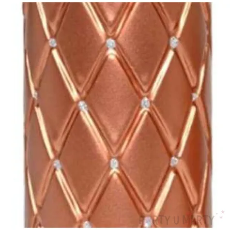 swieca pienkowa pikowana metaliczna miedziany adpal 150 70 mm