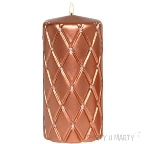 swieca pienkowa pikowana metaliczna miedziany adpal 150 70 mm
