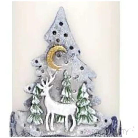 swieca pienkowa renifer bialo granatowa adpal 150 70 mm