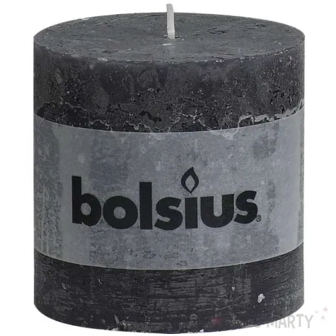 swieca pienkowa rustic antracytowa bolsius 100 100 mm