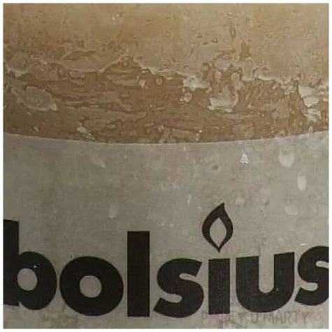 swieca pienkowa rustic bezowa bolsius 100 100 mm