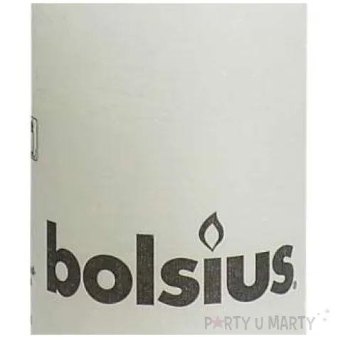 swieca pienkowa rustic biala bolsius 100 50 mm