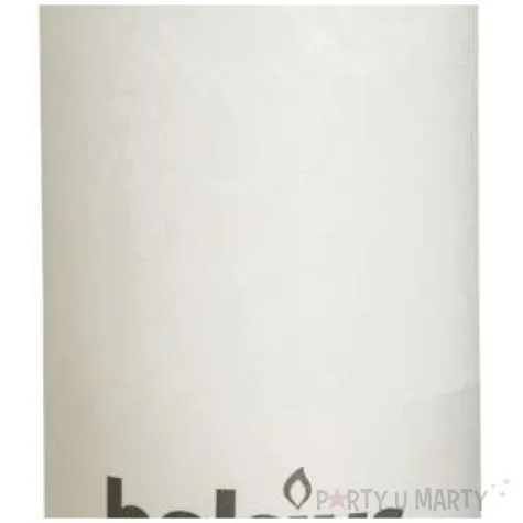 swieca pienkowa rustic biala bolsius 200 100 mm