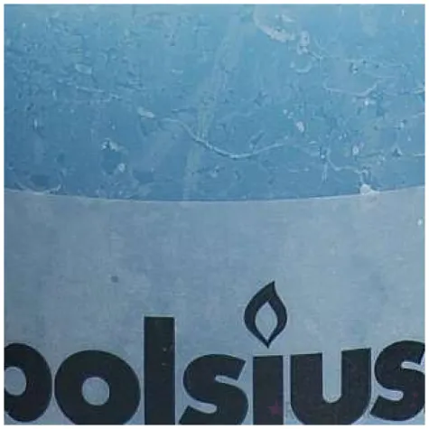 swieca pienkowa rustic blekitna bolsius 100 100 mm