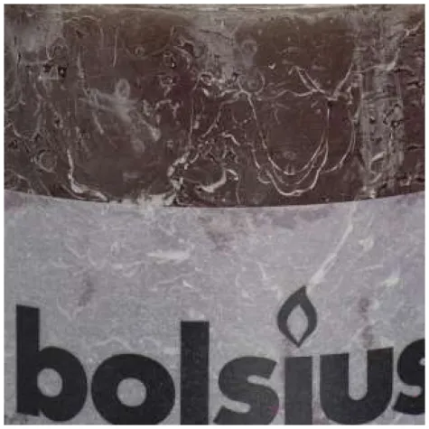 swieca pienkowa rustic brazowa bolsius 100 100 mm