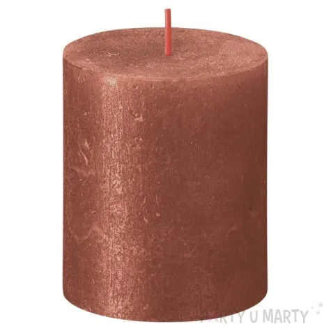 swieca pienkowa rustic bursztynowy bolsius 80 68 mm