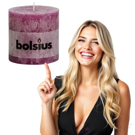 swieca pienkowa rustic cyklamen bolsius 100 100 mm