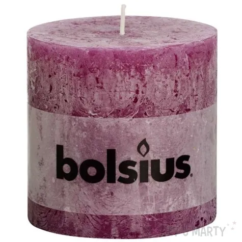 swieca pienkowa rustic cyklamen bolsius 100 100 mm