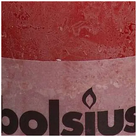 swieca pienkowa rustic czerwona bolsius 100 100 mm