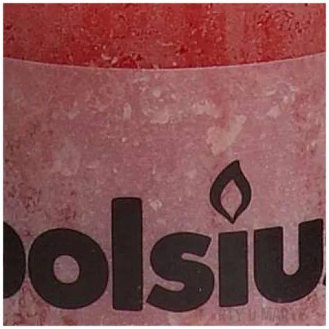 swieca pienkowa rustic czerwona bolsius 80 68 mm