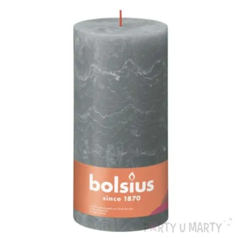 swieca pienkowa rustic eukaliptusowa zielen bolsius 200 100 mm