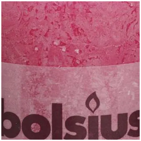 swieca pienkowa rustic fuksja bolsius 100 100 mm