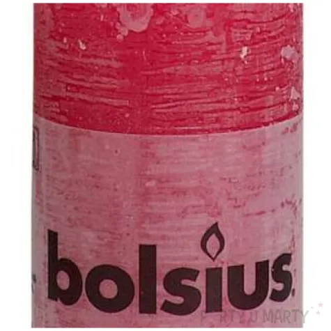 swieca pienkowa rustic fuksja bolsius 100 50 mm