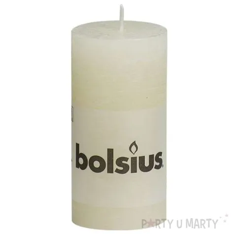 swieca pienkowa rustic kremowa bolsius 100 50 mm